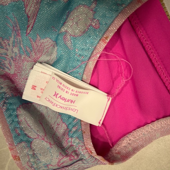 Love Shack Fancy Pink and Blue Patterned Swimsuit - Picture 4 of 4